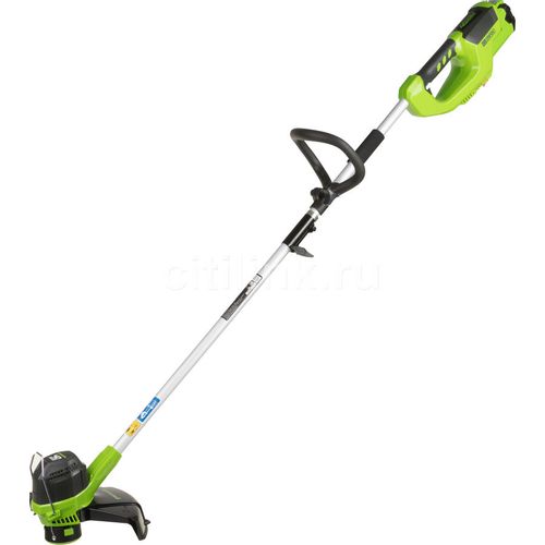 Триммер электрический GREENWORKS G40LTK2, аккумуляторный, 40В, 2Ач, с ЗУ [2101507ua]