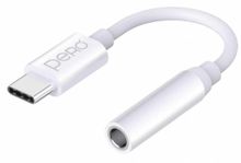 Изображение товара Переходник PERO AD09,  USB Type-C (m) -  Jack 3.5 (f),  0.1м,  белый