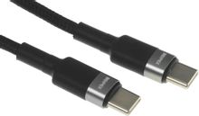 Изображение товара Кабель Power Delivery 60W USB Type-C 2м черный для быстрой зарядки и передачи данных