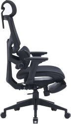 Кресло Cactus Cs-Chr-Mc01, сетка/экокожа, до 120кг,  черный