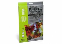 Фотобумага Cactus CS-GA418050DS, A4, для струйной печати, 50л, 180г/м2, белый, покрытие глянцевое /глянцевое