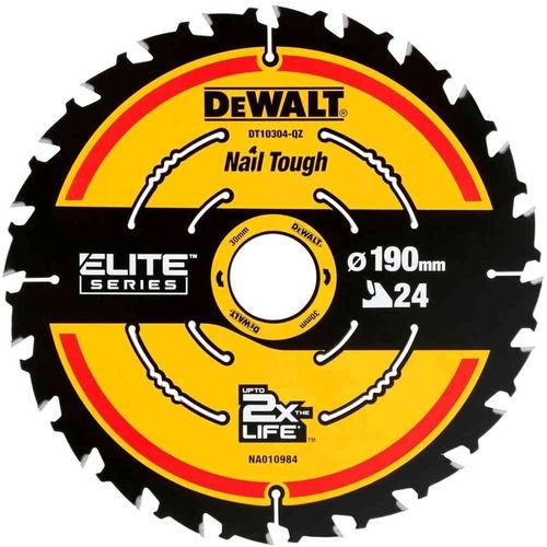 Пильный диск DeWALT DT10402-QZ, 190мм, 1.65мм, 30мм, по дереву