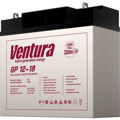 Аккумуляторная батарея VENTURA GP 12-18 для ИБП, 12В, 18Ач [vntgp1200180g5]