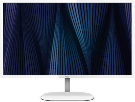 31.5" Монитор AOC Value Line Q32V3S/WS, 2560x1440, IPS, 75Гц, 1хHDMI, 1хDP, белый и белый/серебристый