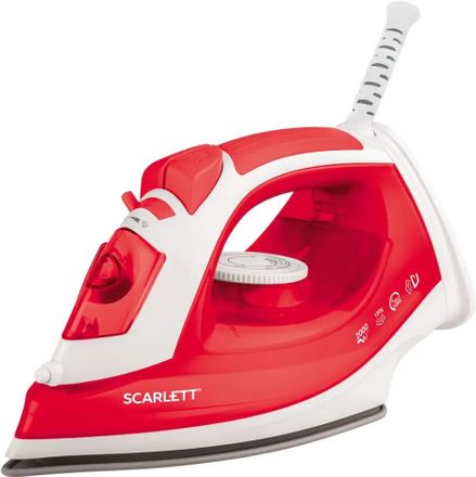 Утюг Scarlett SC-SI30P15,  с паровым ударом,  2000Вт,  красный и белый