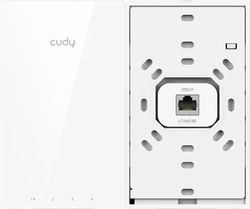 Точка доступа CUDY AP1300 Wall,  AC1300,  2.4/5ГГц,  4xRJ45,  белый
