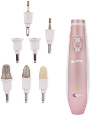Маникюрный набор Vitek VT-2215, розовый – купить в Ситилинк | 2035173