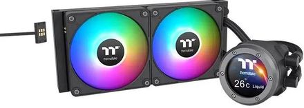 Система водяного охлаждения Thermaltake TH280 V2 Ultra EX,  LCD, 4-pin,  ARGB,  140мм,  черный,  retail [cl-w416-pl14sw-a]