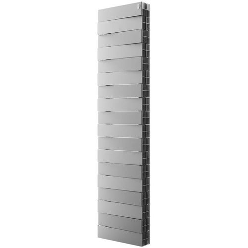 Радиатор биметаллический ROYAL THERMO Pianoforte Tower 300 /Silver Satin, 18 секций, боковое подключение, серебристый