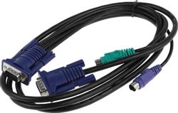Кабель D-Link DKVM-CB/B1A 1.8м, черный