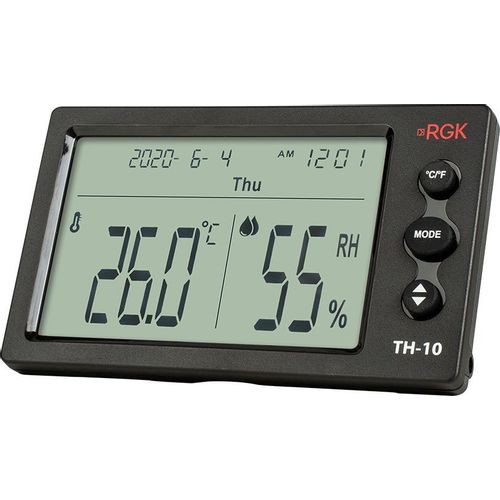 Термогигрометр портативный RGK TH-10, черный [776356]