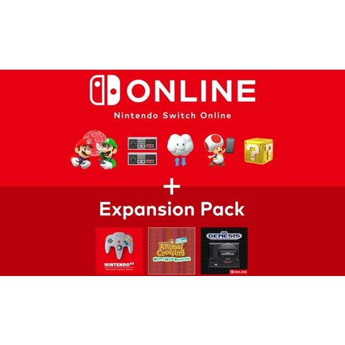 Подписка Nintendo Switch Online+ Expansion Pack Индивидуальное EU, на 1 год, регион: Европа