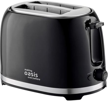 Тостер OASIS TR-2B, черный/серебристый