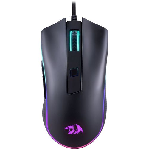 Мышь проводная Redragon Cypher, игровая, оптическая, USB, 12800dpi, черный [72075]