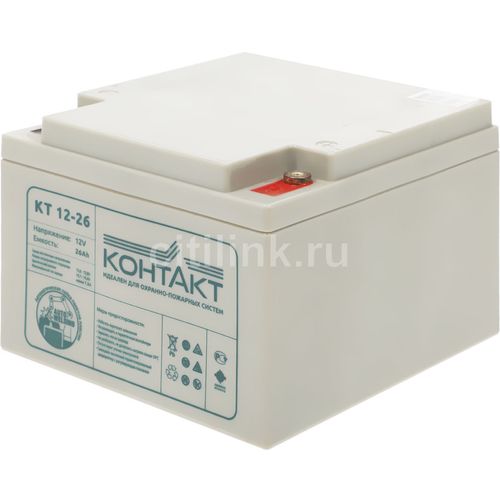 Аккумуляторная батарея КОНТАКТ КТ 12-26 для ИБП, 12В, 26Ач [kntkt1200260f5]