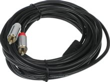 Изображение товара Аудиокабель PREMIER 5-334 5м Jack 3.5-RCA позолота черный/серый