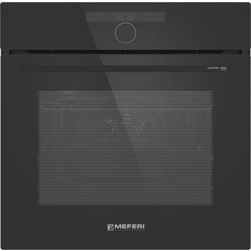 Духовой шкаф электрический MEFERI Ultra MEO6017BK, 80л, дверца с 3 стеклами, черный/нержавеющая сталь
