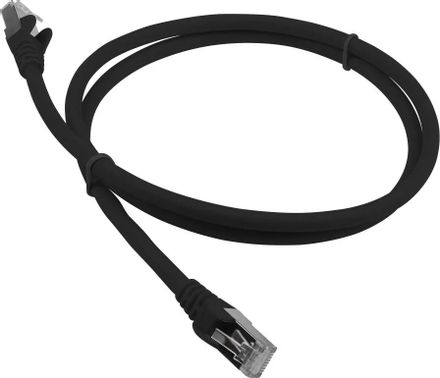 Патч-корд LanMaster вилка RJ-45,  вилка RJ-45,  кат.6A,  LSZH,  1м,  черный [lan-pc45/s6a-1.0-bk]