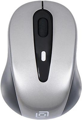 Мышь беспроводная Oklick 435MW, радио, оптическая, USB, 1600dpi, черный и серый [945812]