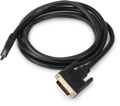 Кабель аудио-видео Buro HDMI (m)  -  DVI-D (Dual Link) (m) ,  1.8м, GOLD,  черный [bhp ret hdmi_dvi18]