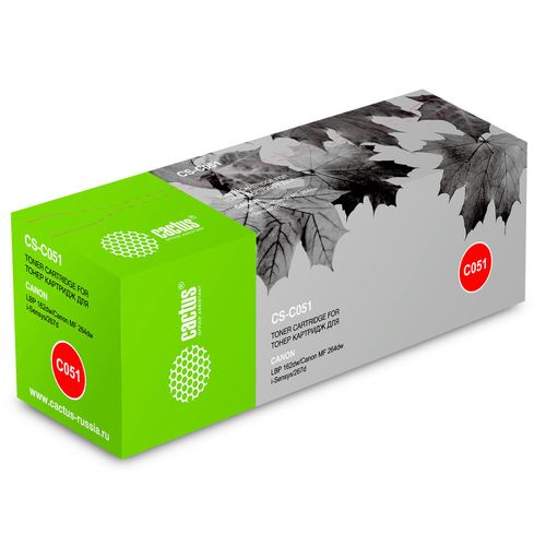 Картридж Cactus CS-C051, Cartridge 051, черный / CS-C051