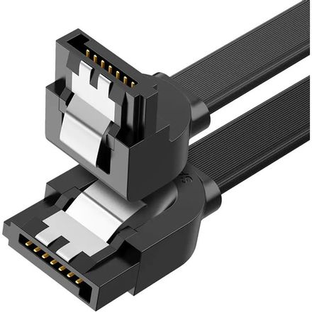 Кабель UGREEN US217,  SATA -  SATA,  ферритовый фильтр ,  0.5м,  черный [30797]
