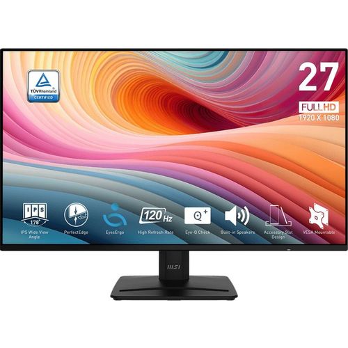 27" Монитор MSI Pro MP271A E2, 1920x1080, IPS, 120Гц, 1хHDMI, 1хDP, черный [9s6-3pd0ct-006]