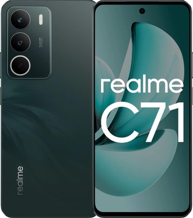 Смартфон REALME C71 6/128Gb,  6.67",  IPS,  120Гц,  6300мAч,  2 nano SIM,  зеленый