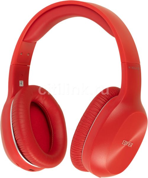 Наушники Edifier W800BT Plus, 3.5 мм/Bluetooth, накладные, красный