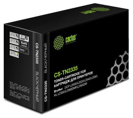 Картридж Cactus CS-TN2335, TN-2335, черный / CS-TN2335
