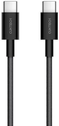 Кабель CUKTECH CTC315P, USB Type-C (m) - USB Type-C (m), 1.5м, 3A, черный