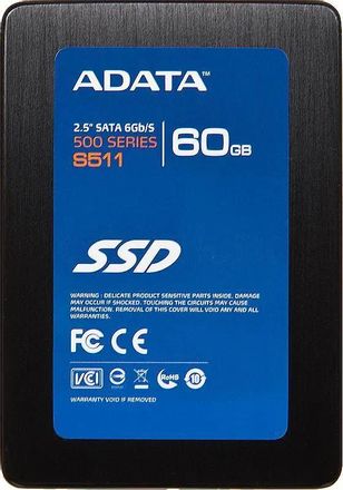 SSD накопитель A-Data S511 60ГБ, 2.5", SATA III [as511s3-60gm-c]