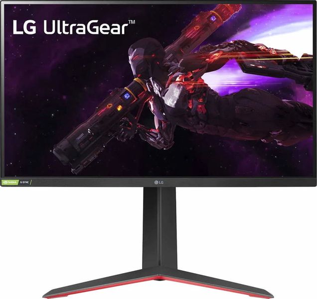 27" Монитор LG UltraGear 27GP850-B,  2560x1440,  IPS,  165Гц,  2хHDMI,  1хDP,  черный и черный/красный [27gp850-b.aruz]