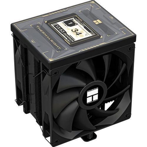 Устройство охлаждения (кулер) Thermalright Burst Assassin Vision 120, LCD, 4-pin, 120мм, черный, retail [ba120-vision-bl]