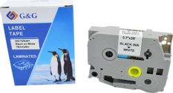 Картридж G&G GG-TZE241, 18мм, черный шрифт, белый фон, 8м