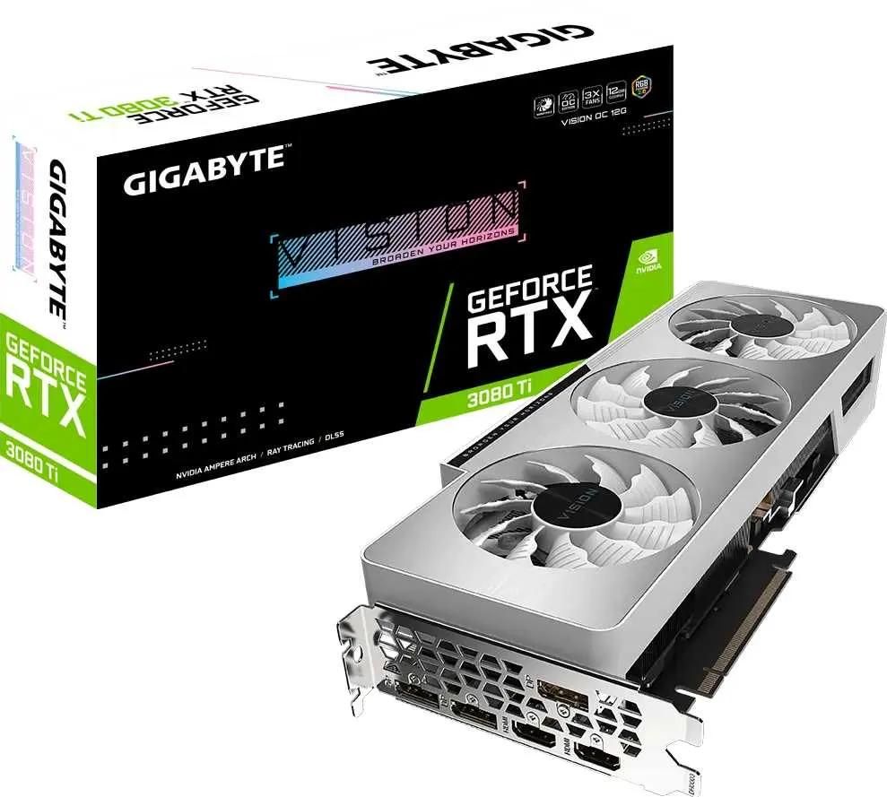 Отзывы на Видеокарта GIGABYTE NVIDIA GeForce RTX 3080TI GV-N308TVISION  OC-12GD 12ГБ GDDR6X, OC, Ret в интернет-магазине СИТИЛИНК (1526840)