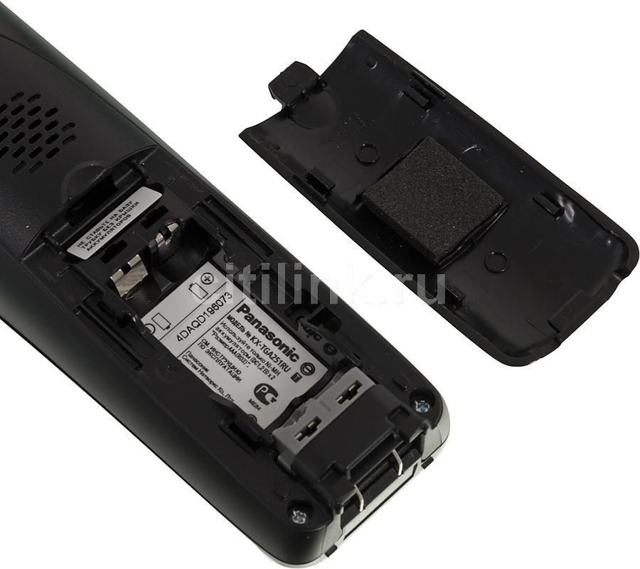 Радиотелефон Panasonic KX-TG2521RUT, темно-серый металлик – купить в ...