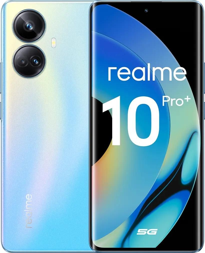 Характеристики Смартфон REALME 10 Pro+ 5G 8/128Gb, RMX3686, голубой  (1895040) смотреть в СИТИЛИНК