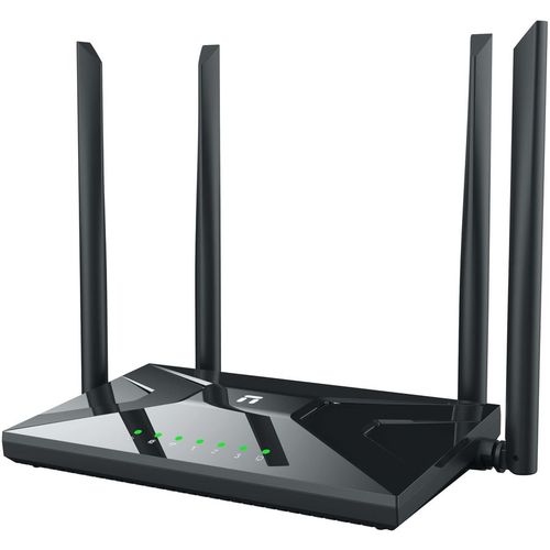 Wi-Fi роутер Netis NC65, Wi-Fi 5, AC1200, 2.4/5ГГц, 3 LAN, черный
