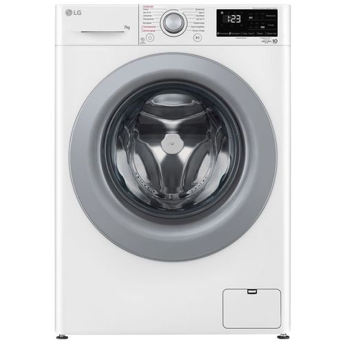 Стиральная машина LG F2V3HS4W, с фронтальной загрузкой, 7кг, 1200об/мин, с паром, инверторная