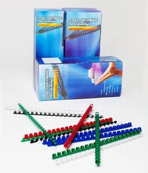 Пружина пластиковая Office Kit BP2020,  10мм,  51 - 70 листов,  A4,  100,  черный