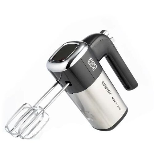 Миксер CENTEK CT-1120, ручной, черный и серебристый