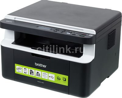 МФУ лазерный Brother DCP-1612WR черно-белая печать, A4, цвет черный ...