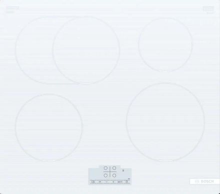 Индукционная варочная поверхность Bosch Serie 6 PIF612BB1E, конфорок: 4 шт.,  стеклокерамика,  независимая, белый