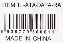 Кабель SATA TL-ATA-DATA-RA,  SATA (прямой) -  SATA (угловой),  красный