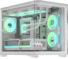 Изображение товара Корпус для компьютера mATX Formula Crystal U2M Floe белый без БП