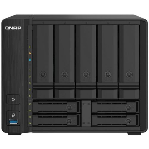 Сетевое хранилище NAS Qnap TS-932PX, 9-bay, настольный, Alpine, AL-324 [ts-932px-4g]