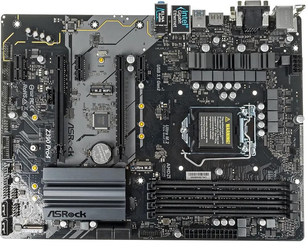 ASROCK Z390 PRO4 LGA 1151v2 Intel Z390 ATX Ret 1087871