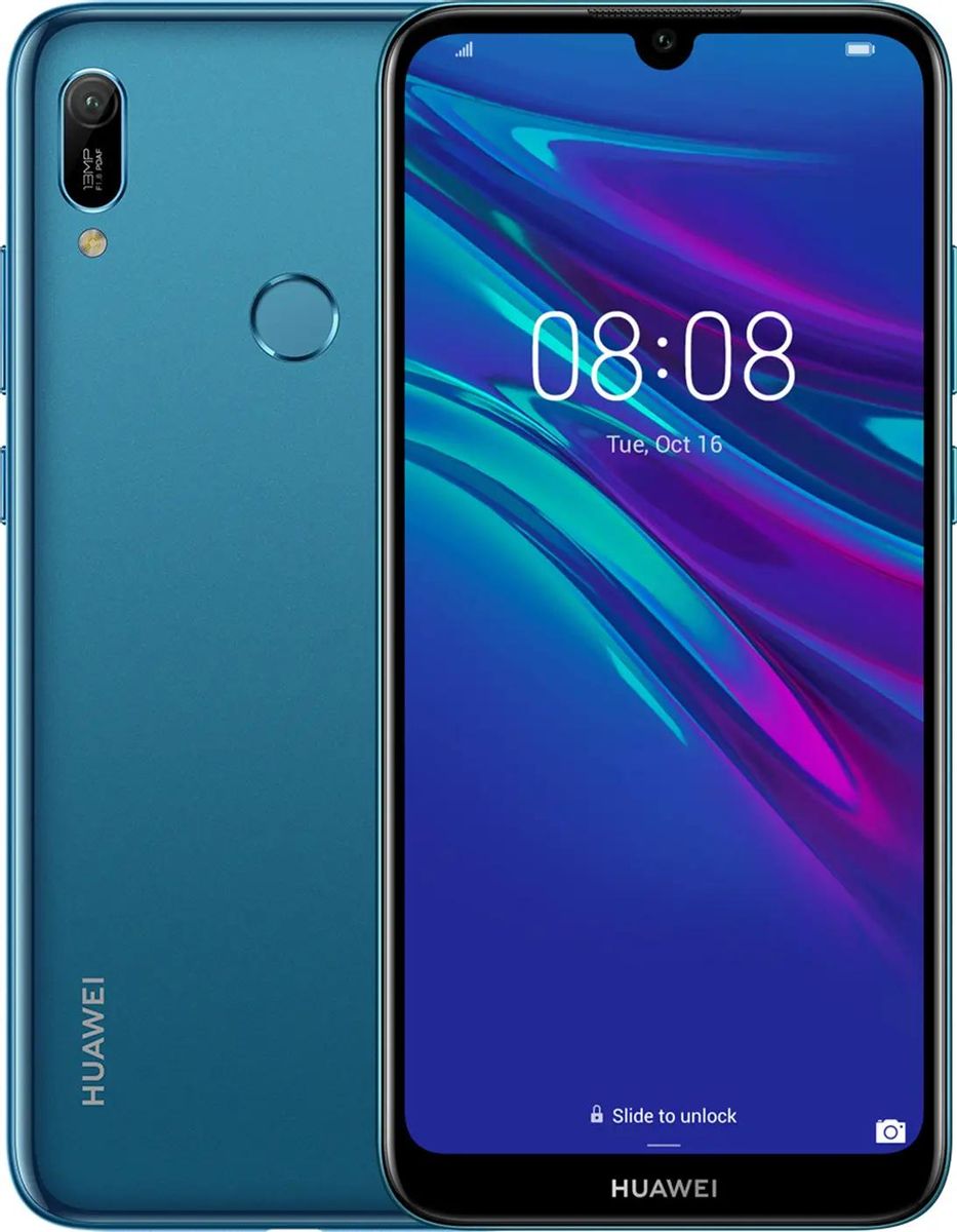 Смартфон Huawei Y6 (2019) 32Gb, синий – купить в Ситилинк | 1129835