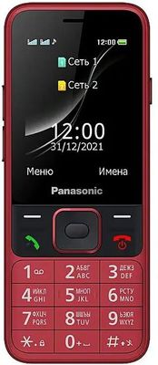 Характеристики Сотовый телефон Panasonic TF200, красный(восстановленный ...